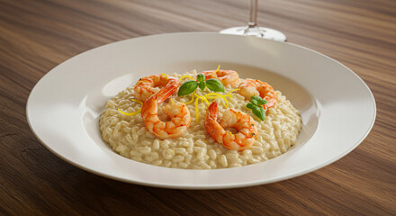 Shrimp Risotto with a Touch of Sicilian Lemon