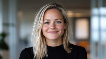 Obraz premium Confident woman in business setting