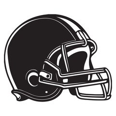 01 Hockey Helmet Logo Monochrome Design Style