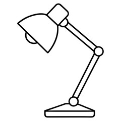 Desk lamp modern vector graphic