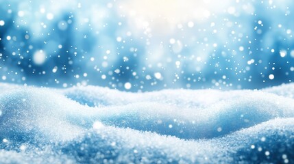 Snowy serenity in a quiet winter scene, where gentle flakes whisper peace