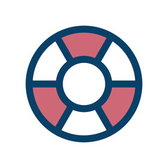 うきわのアイコンイラスト