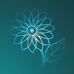 abstract flower vector illustration