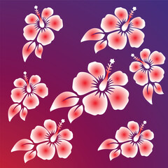 Obraz premium pink flowers background design