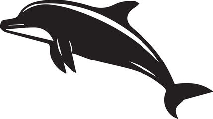 Dolphin silhouette vector EPS 