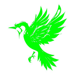 green bird icon