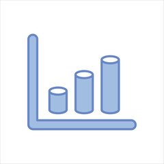 Line Graph Vector icon
