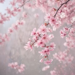 Fototapeta premium pink cherry blossom, pink cherry blossoms, cherry blossom in spring