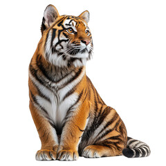 Fototapeta premium Regal Bengal cat png exotic pet png spotted fur png luxury feline png domestic cat png wild look png playful cat png sitting Bengal png elegant cat png transparent background image