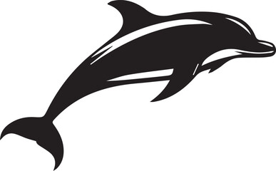 Dolphin silhouette vector EPS 