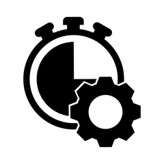 Time Management Icon, Simple Icon Vector Design, best used for presentation, application, web and banner