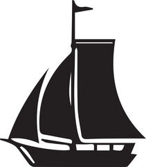 ship silhouette vector EPS SET