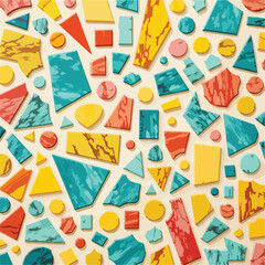 vector seamless pattern with christmas decorations