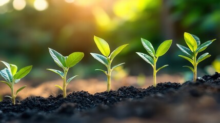 Successful financial strategies with rising stock market graphs. Business investment growth and financial planning analysis.