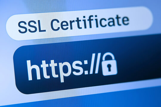 Close-Up of Browser Window with Lock Icon for HTTPS Encryption and Cybersecurity, ssl lock, ssl padlock, website design, ssl badge, ssl shield, Https, TLS, SSL certificate