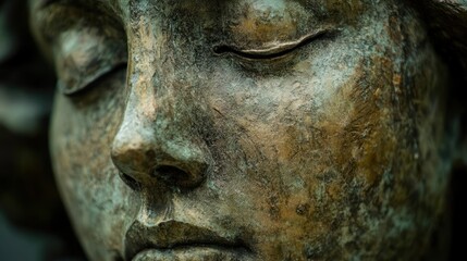 close-up of a face showing quiet grief