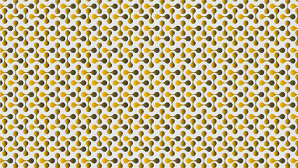 seamless pattern with yellow metaballs