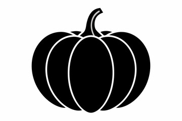 pumpkin silhouette black vector