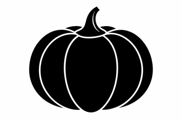 pumpkin silhouette black vector © MK