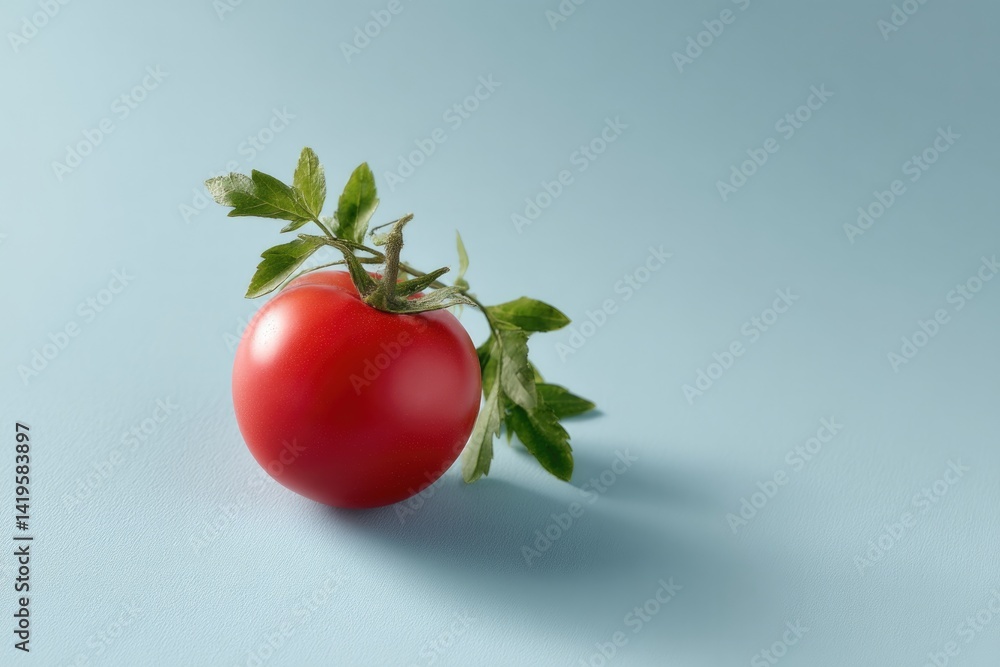 Poster showcase single fresh vegetable or fruit on smooth solid color background ensure composition is mini