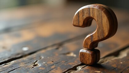 Wooden-Question-Mark-on-Table-Concept Question_Mark_Wooden_Figure Question-Symbol-Wood-Texture