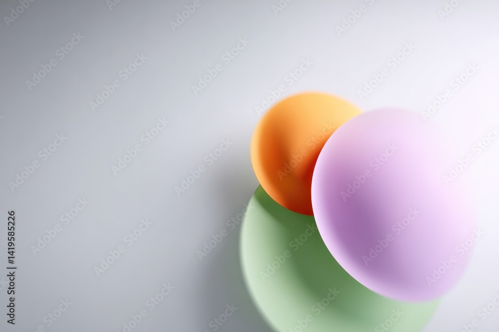 Poster vibrant neon color background with overlapping circular patterns conveys energy and motion