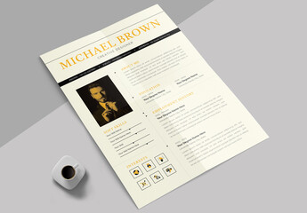 Clean Resume Template Layout