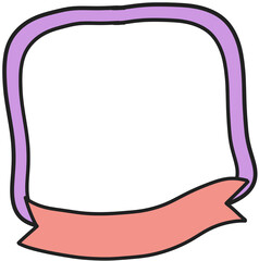 귀여운 네모 프레임