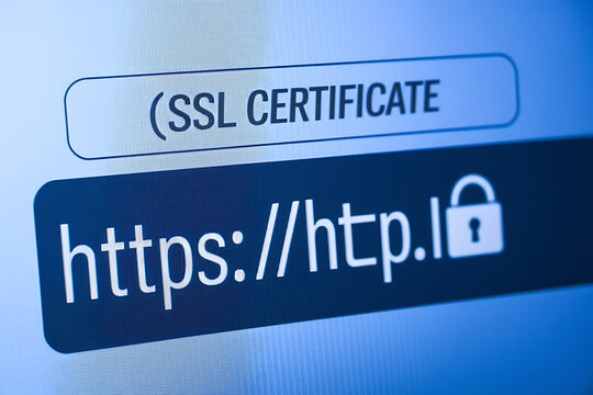 Close-Up of Browser Window with Lock Icon for HTTPS Encryption and Cybersecurity, ssl lock, ssl padlock, website design, ssl badge, ssl shield, Https, TLS, SSL certificate