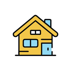 house home on white background