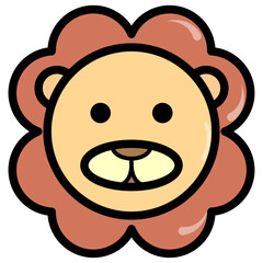 Cute Lion Filled