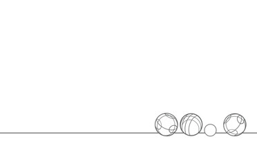 Premium editable vector file of bocce balls ine graphic best for your team tournament identity mockup	