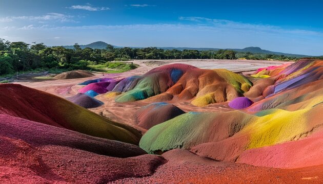 chamarel   seven coloured earth