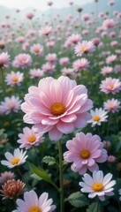 Fototapeta premium pink cosmos flower