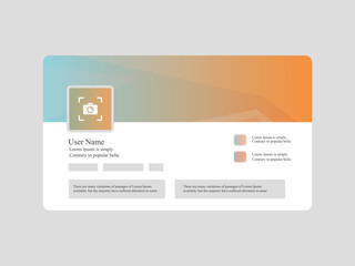 Abstract Background Profile Design Web Template