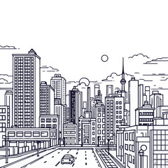 urban city skyline
