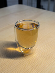 A full glass of tea.