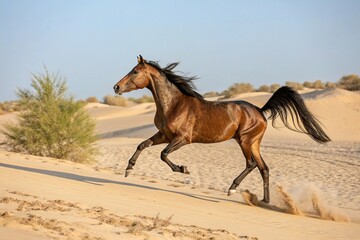 arabian run horse prompts image