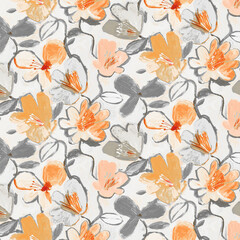 Floral and Leafy Textures in Beautiful Color Harmony