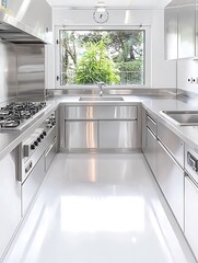 Modern Stainless Steel Kitchen