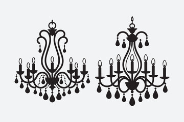  home lighting black illustration vector