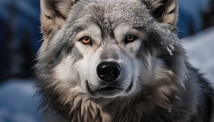 Obraz premium Portrait of a wolf