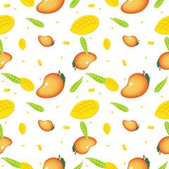 Cute Mango Pattern Seamless