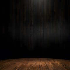 Dark Textured Wall and Light Wood: Minimalist Product Display Setting.

