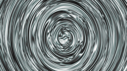 Abstract monochromatic vortex on white metallic, soft background 