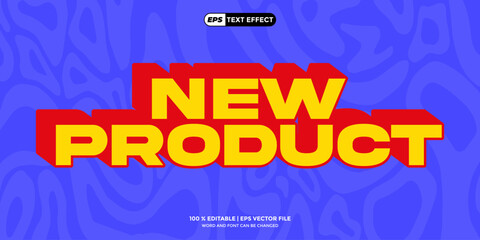 Obraz premium 3D Bold Text Effect Editable New Product