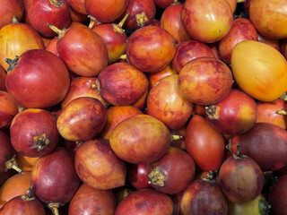 Fresh and full of flavor, tamarillos (also known as tree tomatoes) are an exotic fruit perfect for adding color and a unique touch to your dishes. Packed with nutrients, they’re great for health