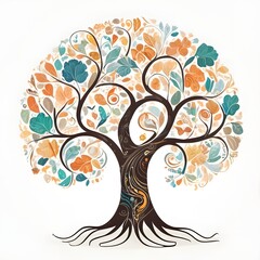 Fototapeta premium Whimsical Tree of Life