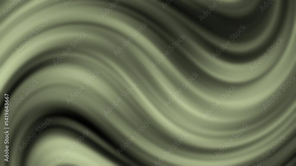 Aufkleber a smooth, wavy pattern in shades of green creates a fluid and dynamic visual effect.