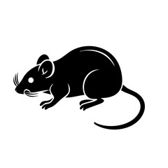 mouse icon, mouse silhouette vector illustration-simple silhouette illustration of mouse, perfect for mouse logos and icons
